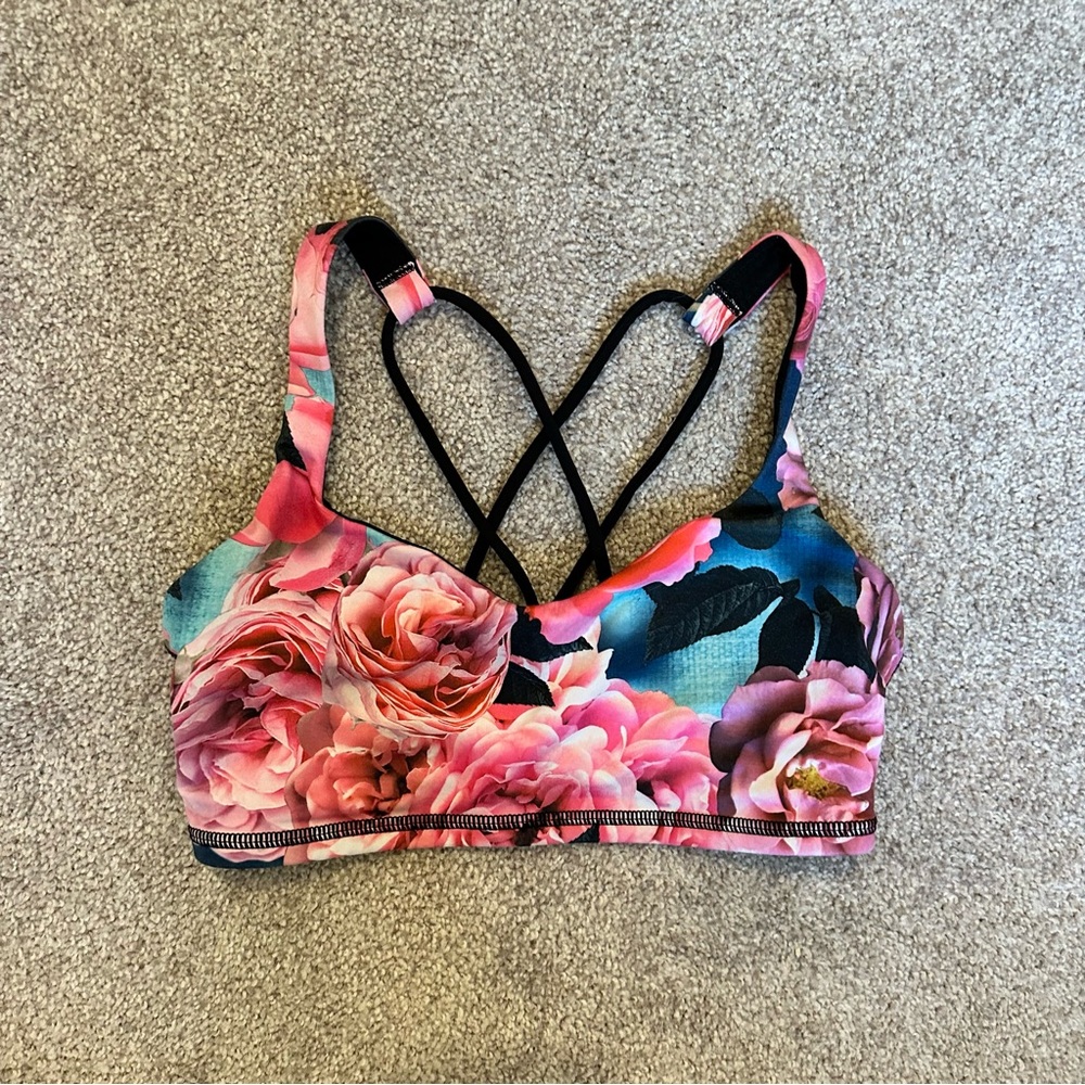 Flower sports bra